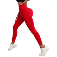 SUKHA - Calzas Leggings Push Up Alta Rojo