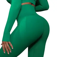 SUKHA - Calzas Leggings Push Up Solido Verde