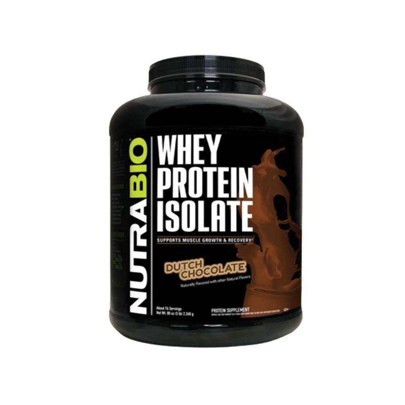 NUTRABIO - Nutrabio Whey Protein Isolate 5 lbs Dutch Chocolate