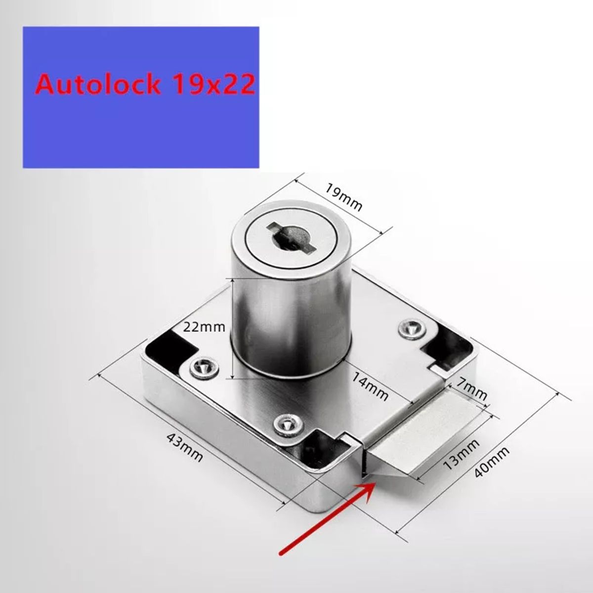 GENERICO - Cerradura O Chapa Cajón Tipo Auto Cierre Para Muebles 1un