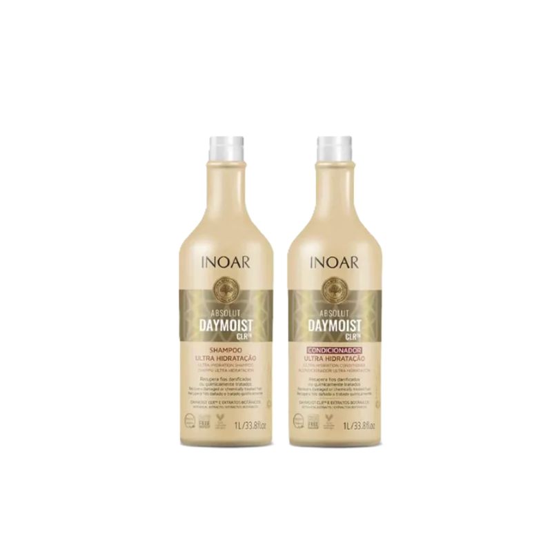INOAR - Pack Inoar Absolut Daymoist Shampoo + Acondicionador 800ml