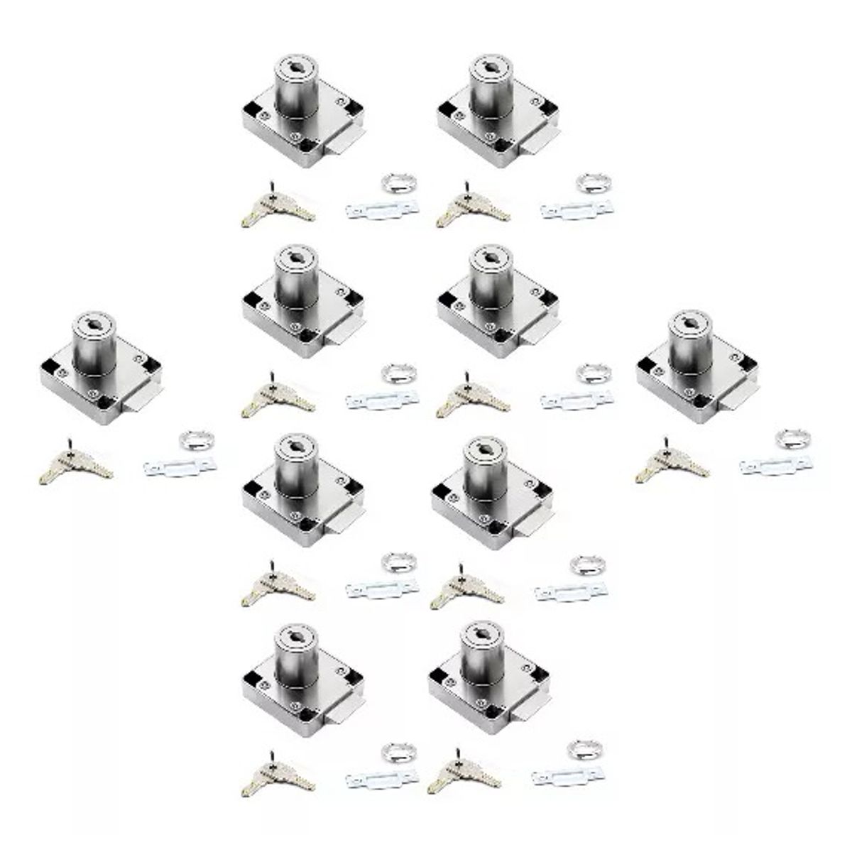 GENERICO - Cerradura O Chapa Cajón Tipo Auto Cierre Para Muebles 10un