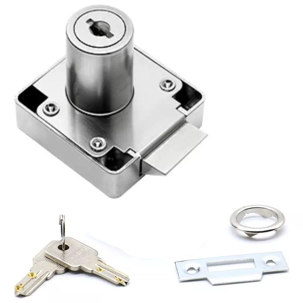 GENERICO - Cerradura O Chapa Cajón Tipo Auto Cierre Para Muebles 10un