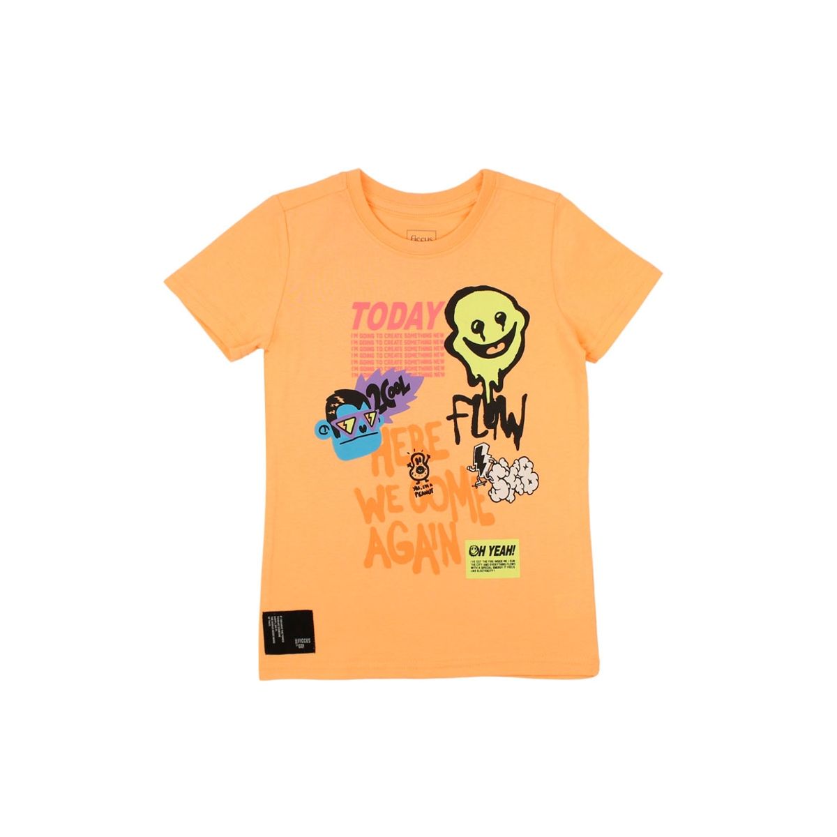 FICCUS - Polera Kids Niño Go Naranjo_.