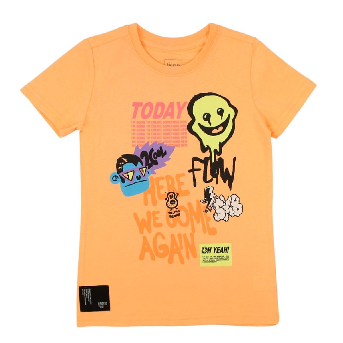 FICCUS - Polera Kids Niño Go Naranjo_.