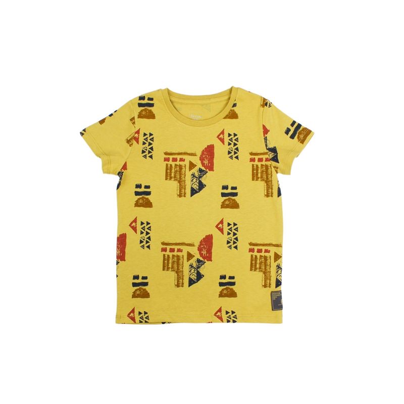 FICCUS - Polera Kids Niño Earth Amarillo Topacio