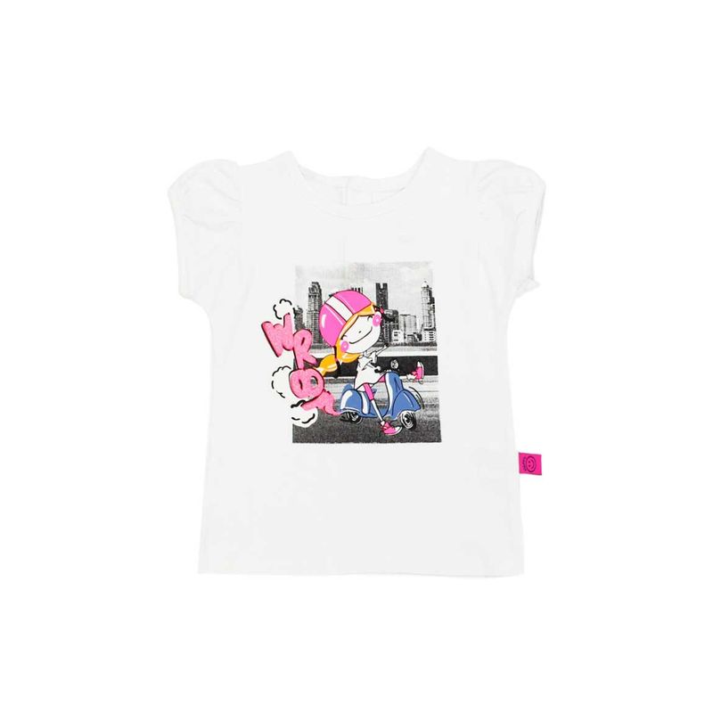 FICCUS - Polera Bebé Niña Go Blanco