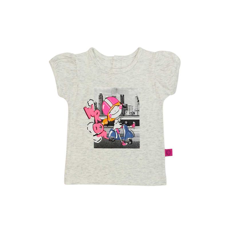 FICCUS - Polera Bebé Niña Go Gris