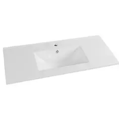 GENERICO - Cubierta 100x47cm de Loza para Vanitorio