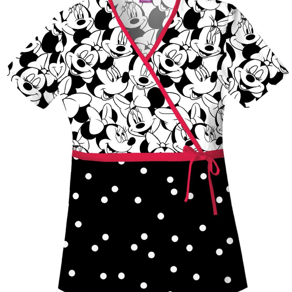 CHEROKEE - Top Estampado Uniforme Clinico Cherokee de Minnie Rojo 6625C_.