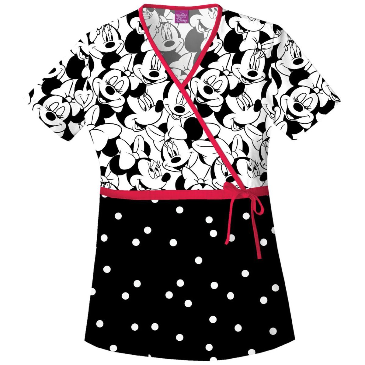CHEROKEE - Top Estampado Uniforme Clinico Cherokee de Minnie Rojo 6625C_.