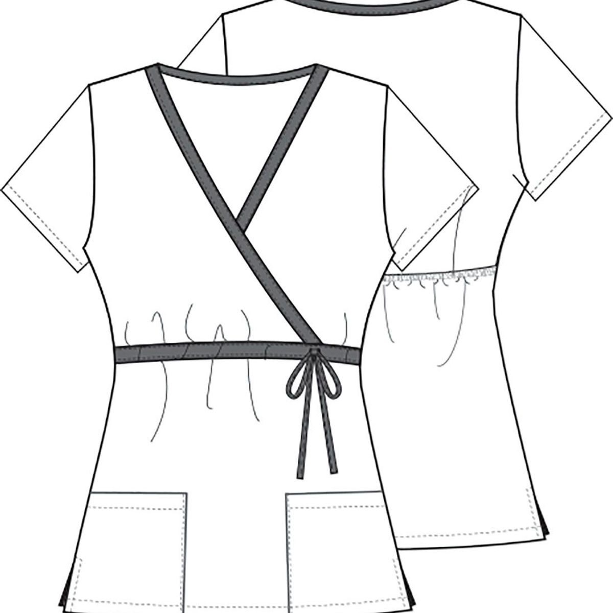 CHEROKEE - Top Estampado Uniforme Clinico Cherokee de Minnie Rojo 6625C_.