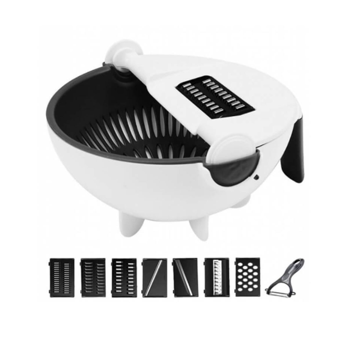 GENERICO - Rallador Pelador Colador de Verduras Multifuncional 9 en 1