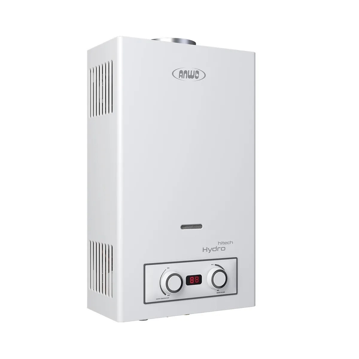 ANWO - Calefont Anwo 8 Litros Gas Licuado Tiro Natural Hitech Hydro 16