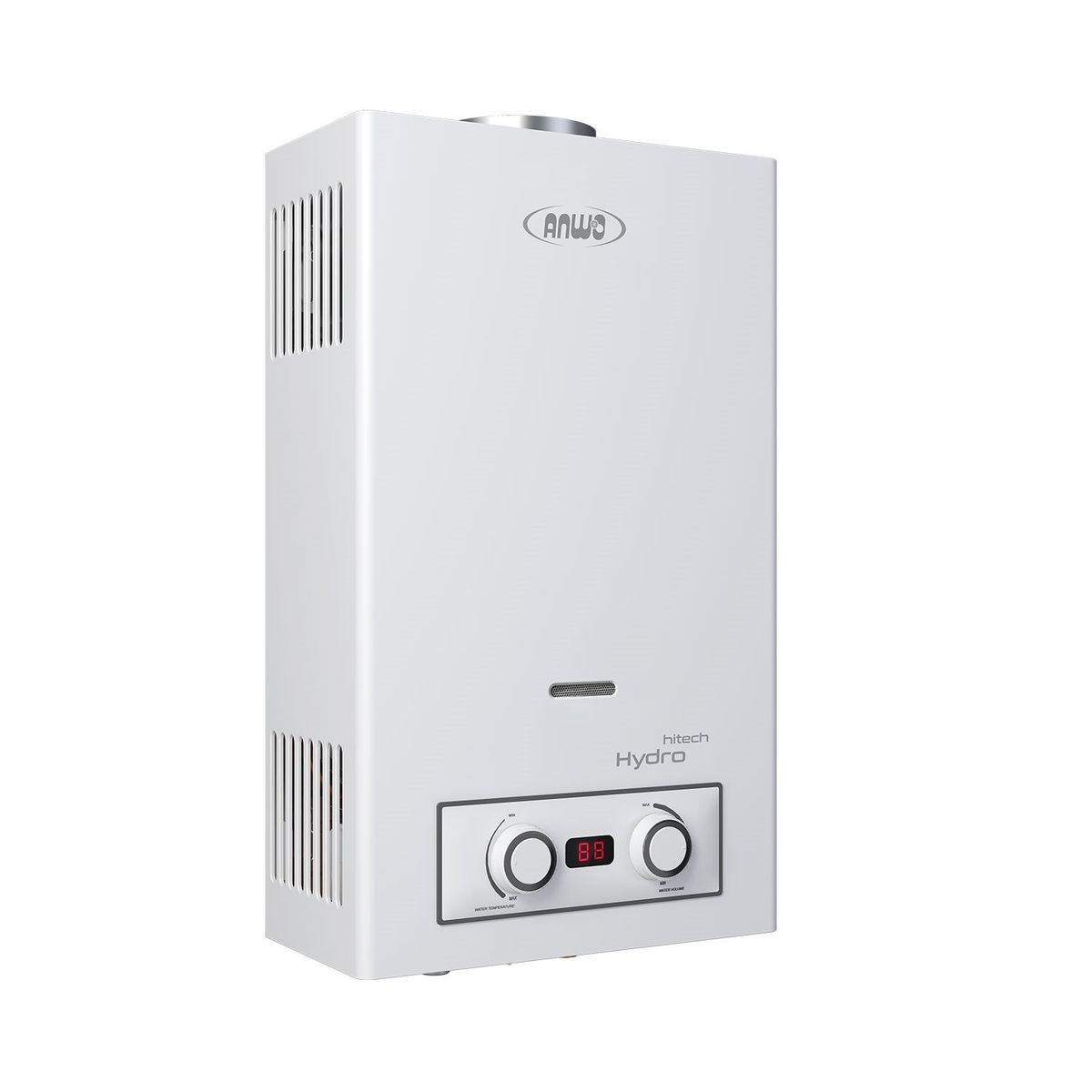 ANWO - Calefont Anwo 8 Litros Gas Licuado Tiro Natural Hitech Hydro 16