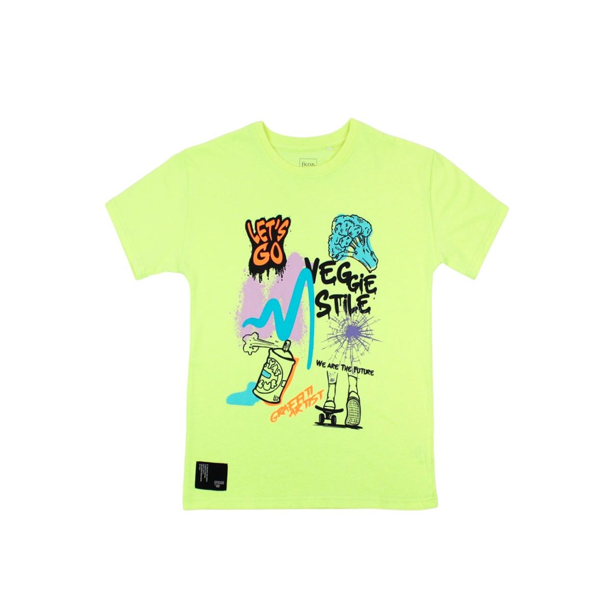 FICCUS - Polera Junior Niño Go Verde Lima