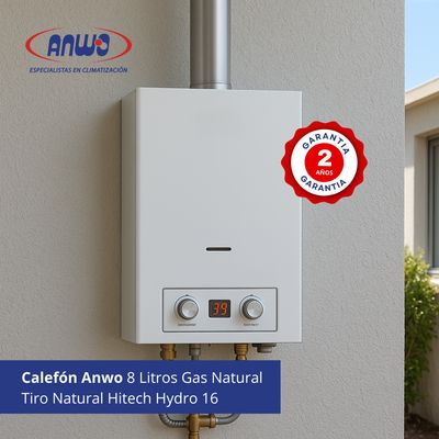 Imagen 2 del producto Calefont 8 Litros Gas Natural Tiro Natural Hitech Hydro 16
