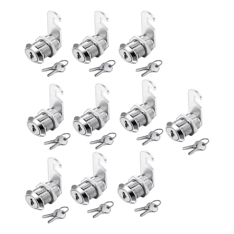 GENERICO - Cerradura Chapa Casillero Guantera Puerta 16mm Max 10un