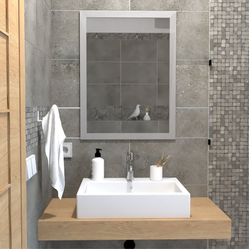 FMFURNITURE - Espejo Rectangular 80x60x3.4 cm