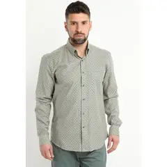 KOTTING - Camisa Fantasia Estampada Manga Larga Gris Melange