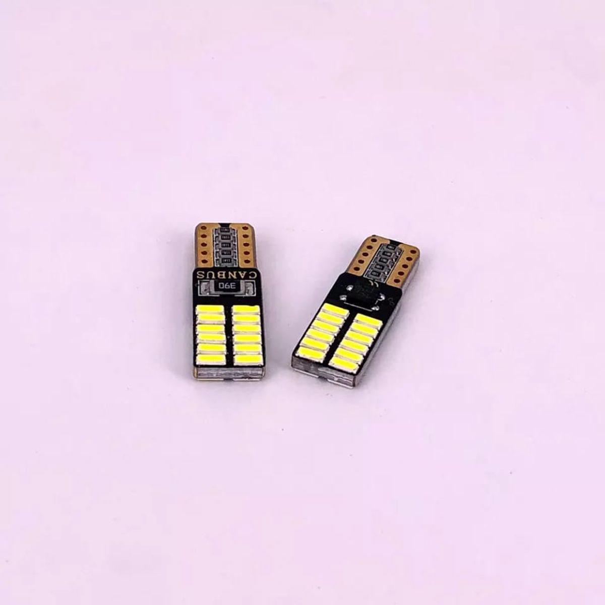 GENERICO - Ampolletas led T10 W5W antierror canbus 24 led 12v blanco