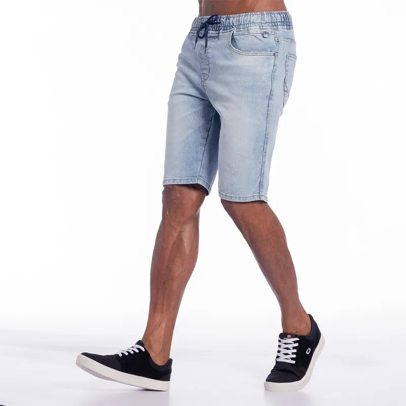 GANGSTER - Short Denim Cord Azul Gangster