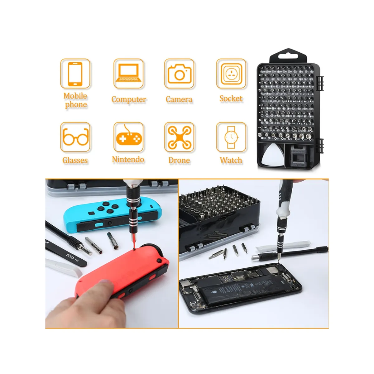 OEM - KIT DE DESTORNILLADORES DE PRECISION PARA CELULARES