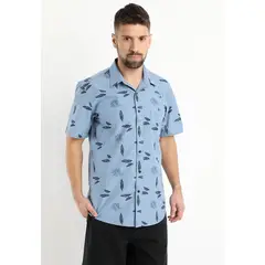 KOTTING - Camisa Fantasia Estampada Manga Corta Gris