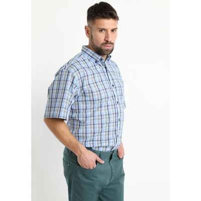 Imagen 2 del producto Camisa Fantasia Premium Manga Corta Boton Cuello Azul