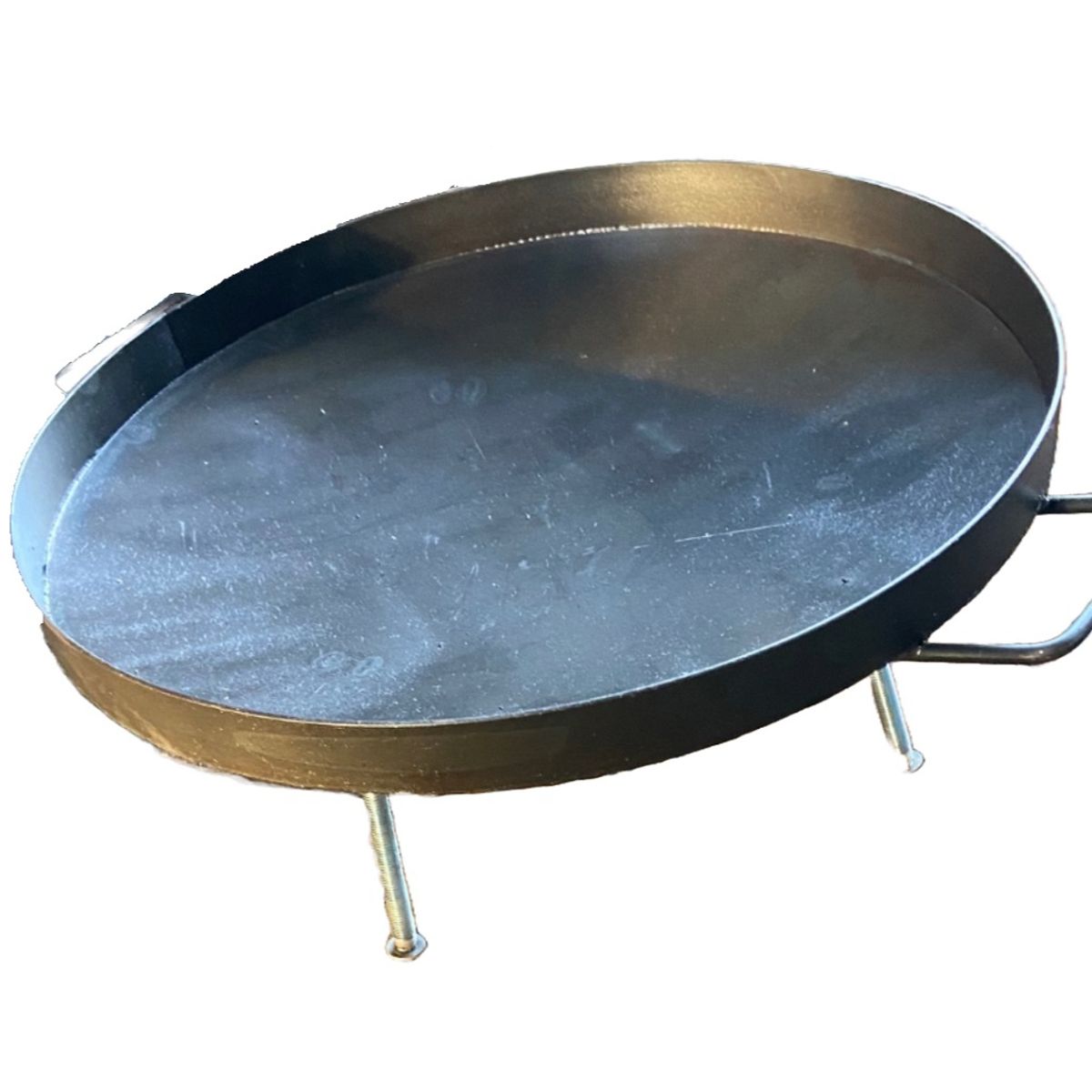 GENERICO - Disco para asado con borde, 52 cm, soportes desmontables, GLM Bolomey