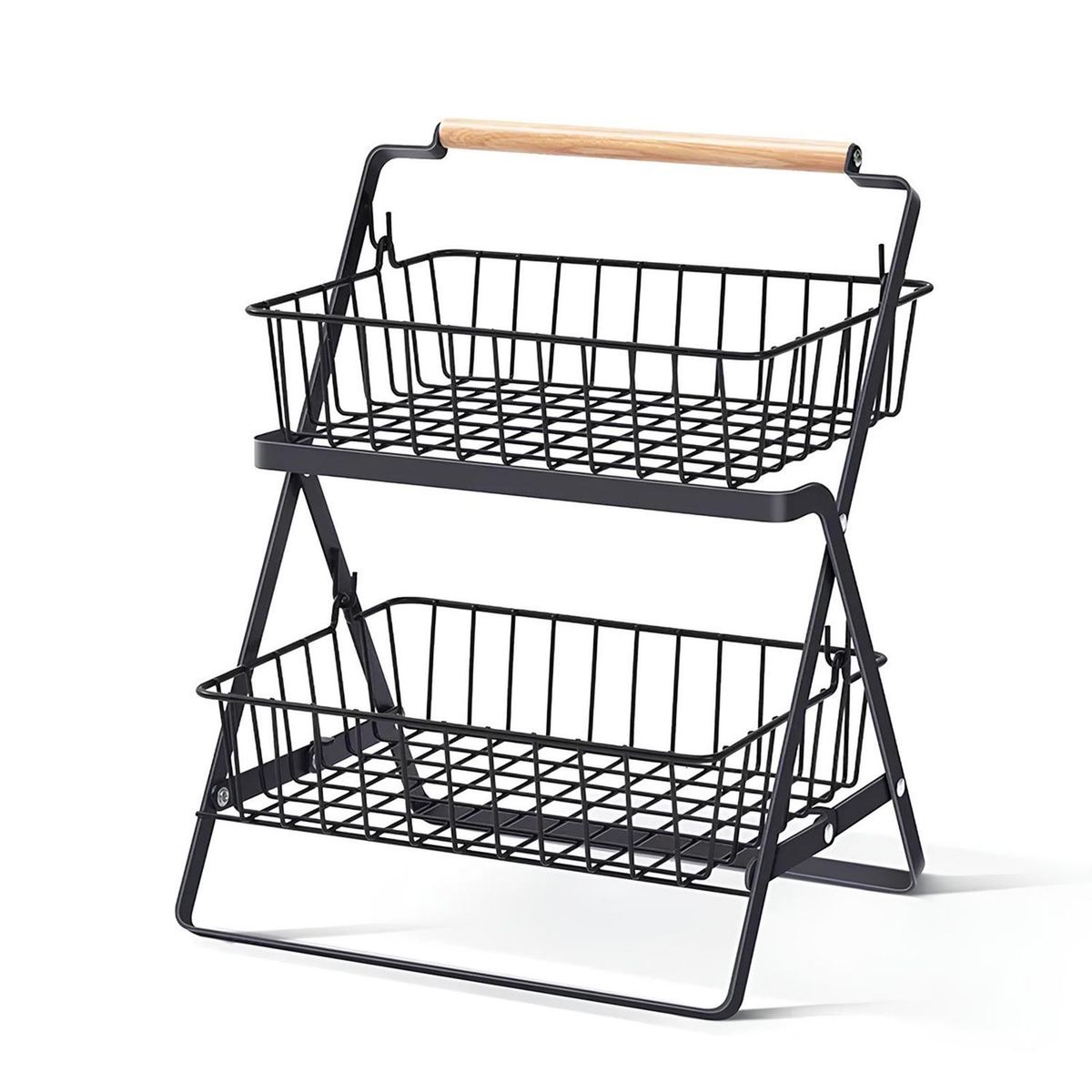 CASATUA - Organizador Cesta Cocina Multiuso Frutero 2 Niveles CasaTua