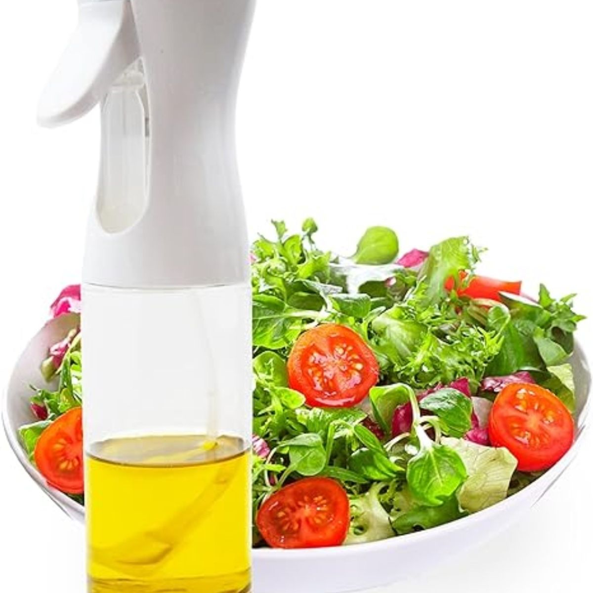 OEM - BOTELLA PULVERIZADOR DE ACEITE SPRAY DE COCINA 300ML BLANCO