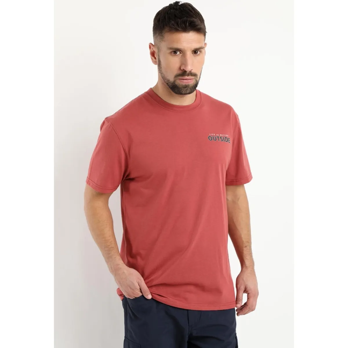 KOTTING - Polera Estampado Outdoor Palo Rosa KOTTING