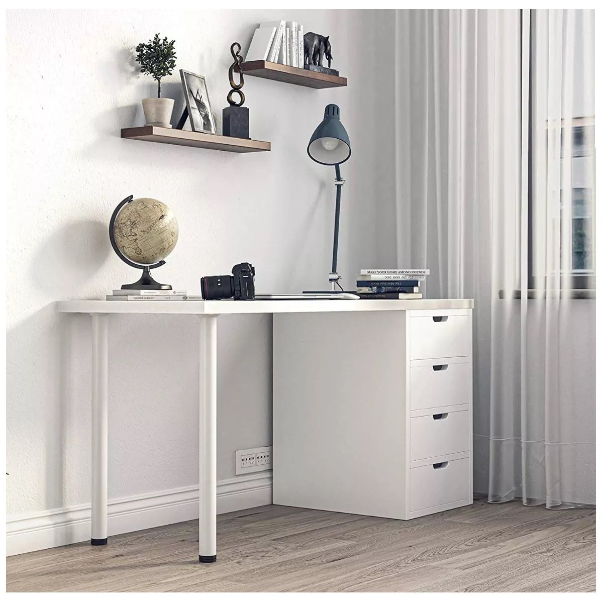 GENERICO - Pata Estilo escritorio 72cm Cromada