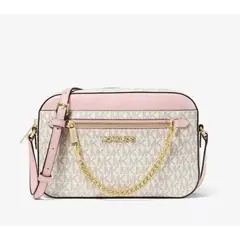 MICHAEL KORS - Crossbody Jet Set Item LG Ew Zip Chain Mujer Rosa