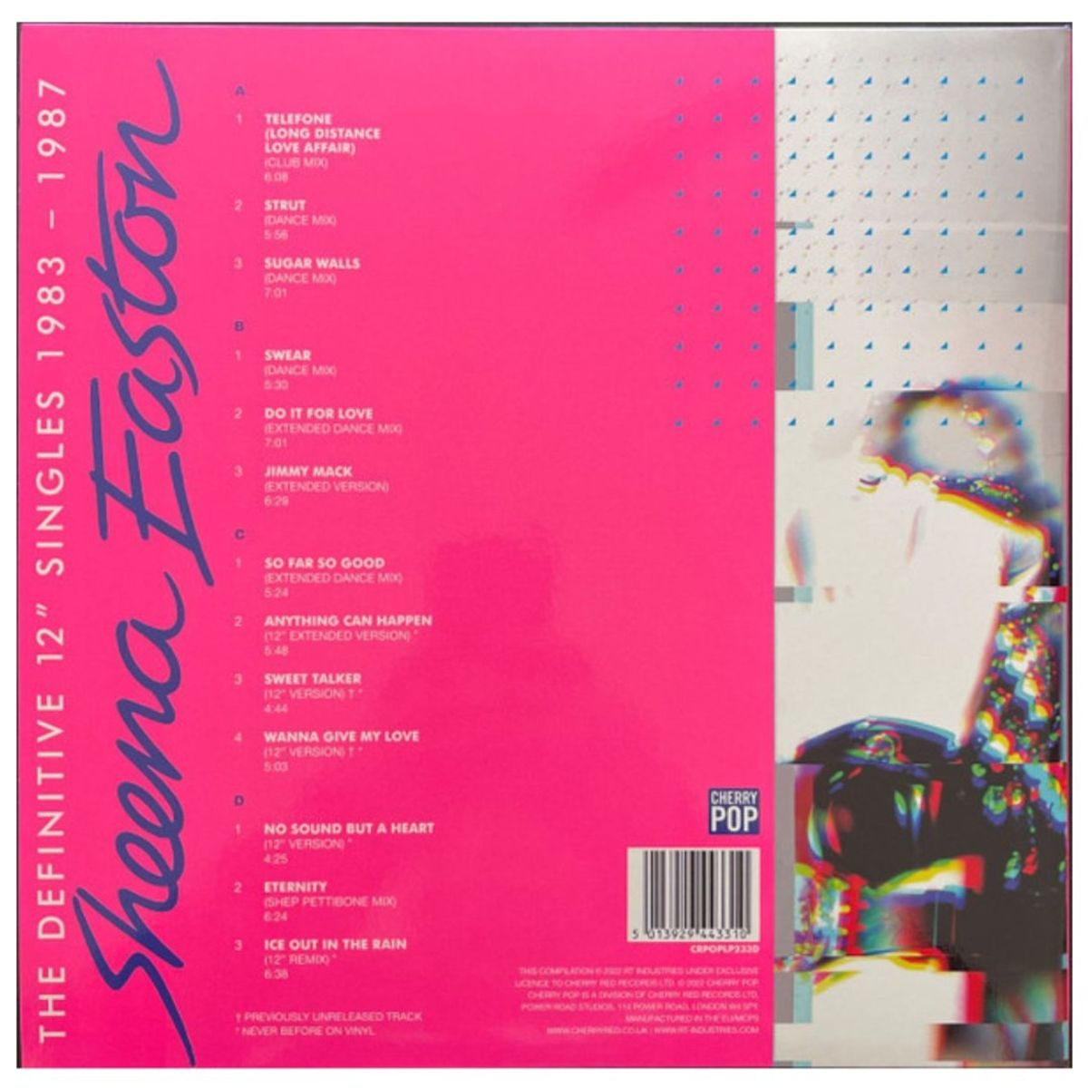 HITWAY MUSIC - SHEENA EASTON - DEFINITIVE 12 INCH SINGLES 1983-87(2LP)(PINK VINYL) - VINILO HITWAY MUSIC