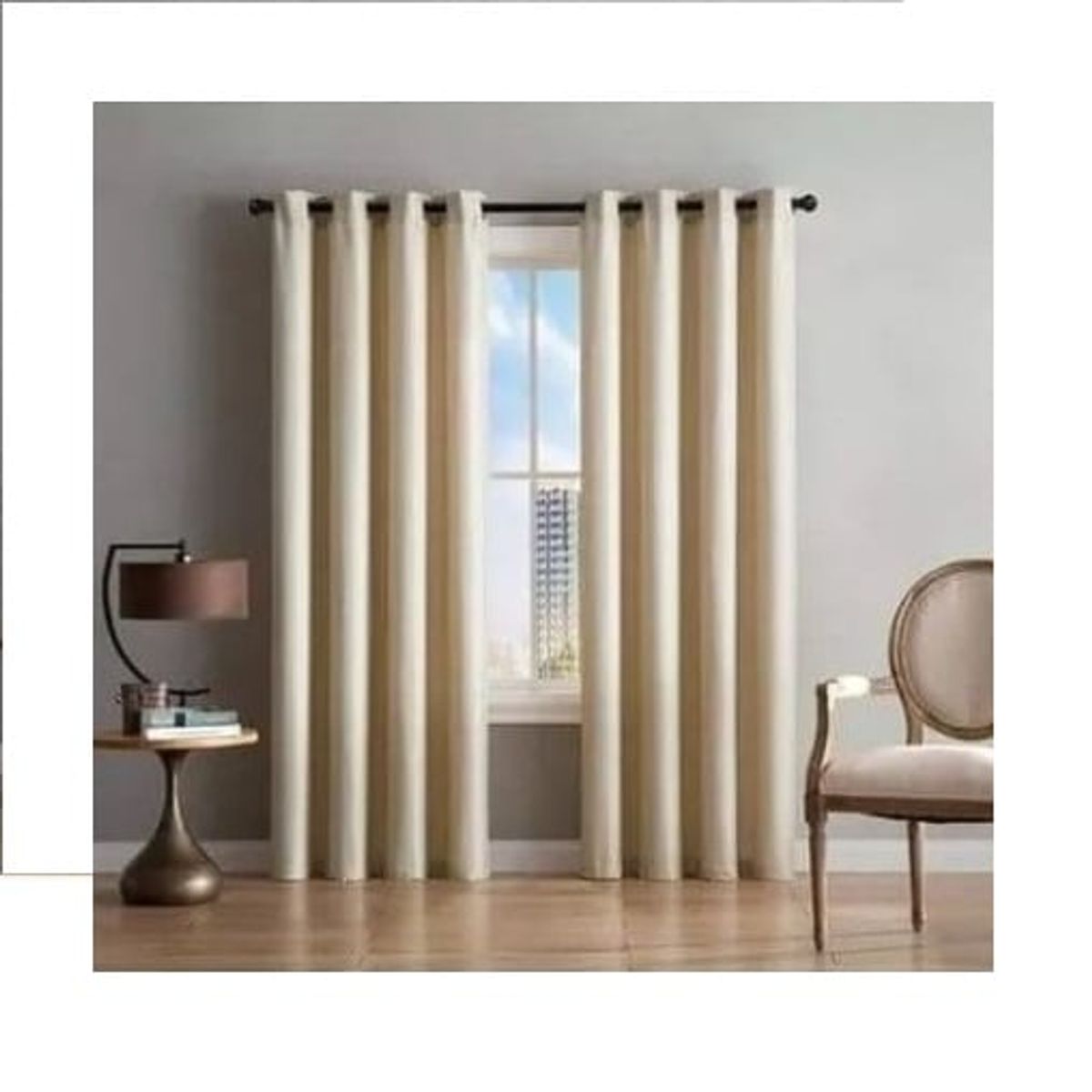 GENERICO - Set de Cortinas Blackout 2 paños Beige