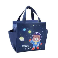 GENERICO - Lonchera Bolsa Termica 23x13x19cm Azul Osito