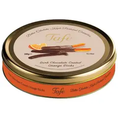 TAFE - Cáscara de Naranja Cubierta de Chocolate Belga 300 Gr