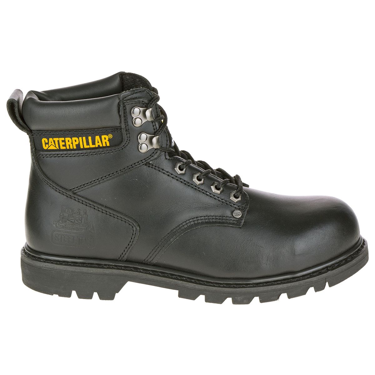 CAT - Botín cuero Second Shift ST Negro Hombre CAT