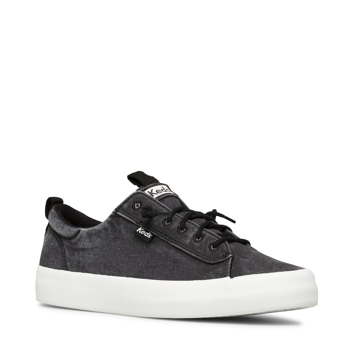 KEDS - Zapatilla Negra Mujer Kickback Canvas KEDS
