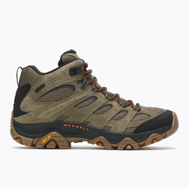 MERRELL - Botín impermeable Hombre Moab 3 Mid WP Oliva MERRELL