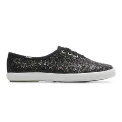 KEDS - Zapatilla Casual Mujer Champion Glitter Negro