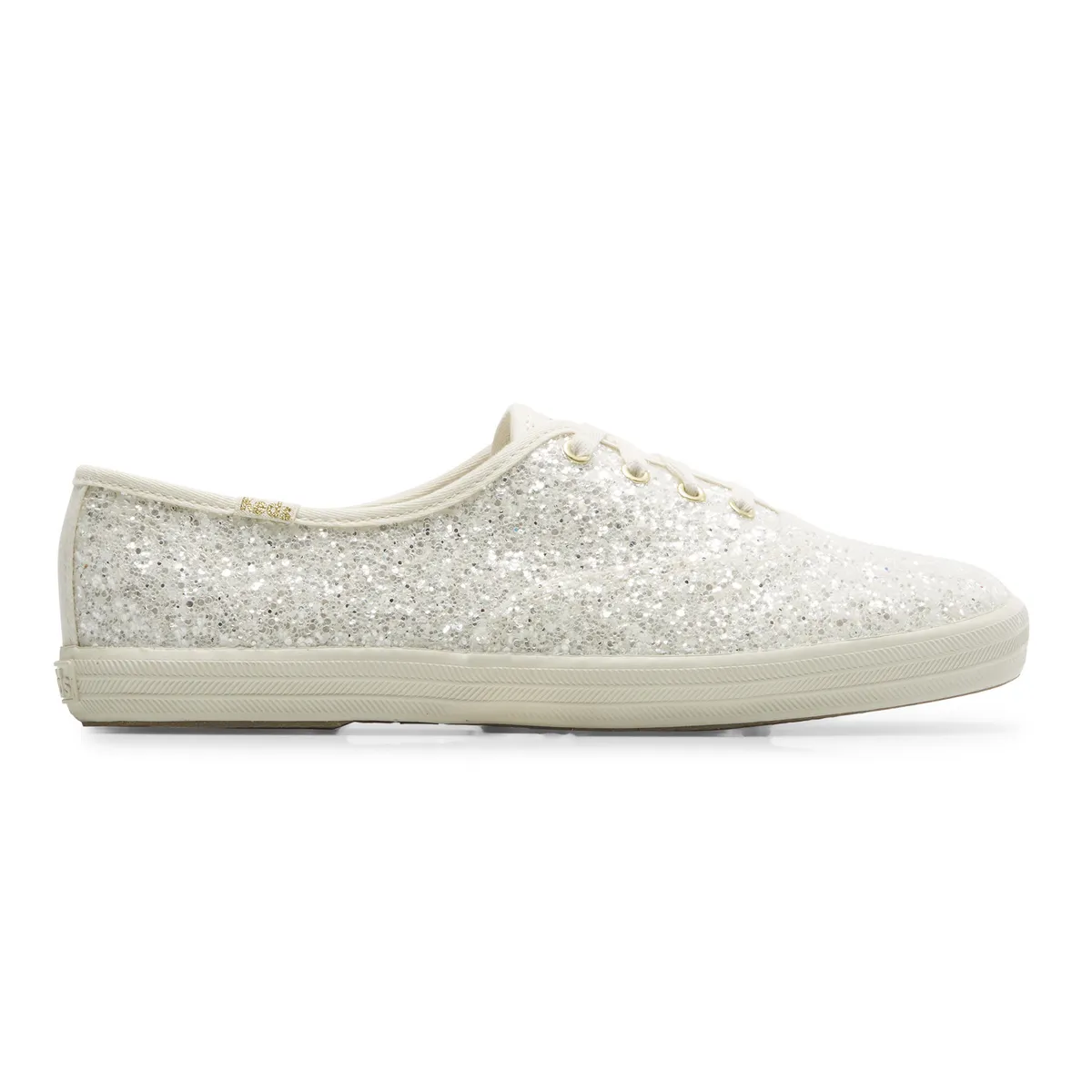 KEDS - Zapatilla Casual Mujer Champion Glitter Crema KEDS