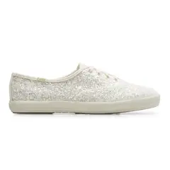 KEDS - Zapatilla Casual Mujer Champion Glitter Crema