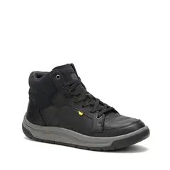 CAT - Zapatilla cuero con caña Apa Cush Mid Negro Hombre