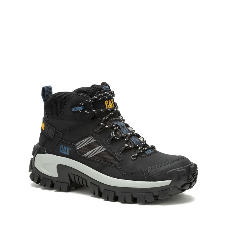 Bota cuero Invader Mid Vent Ct Negro Hombre