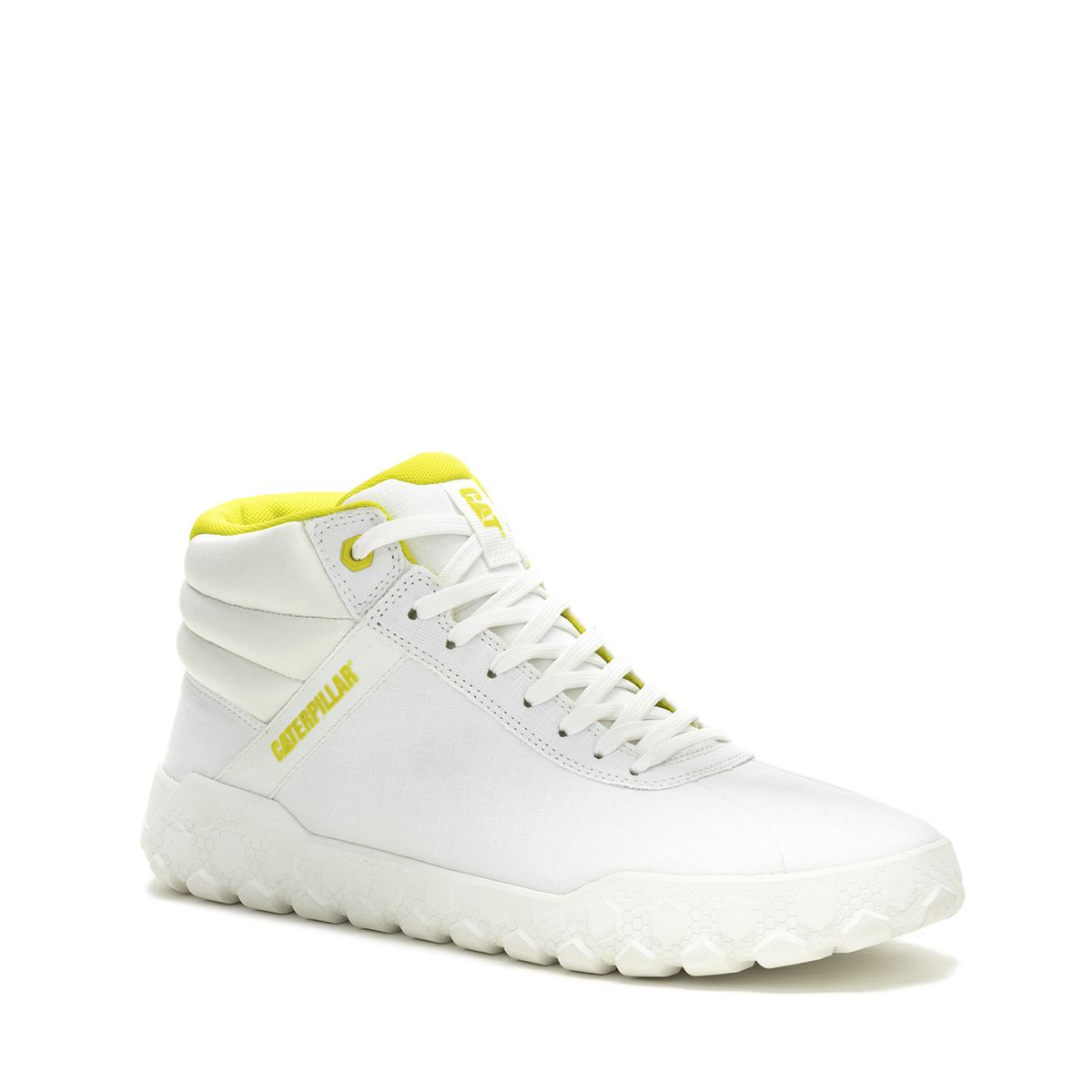 CAT - Zapatilla con caña Hex Mid Canvas Blanco Mujer CAT