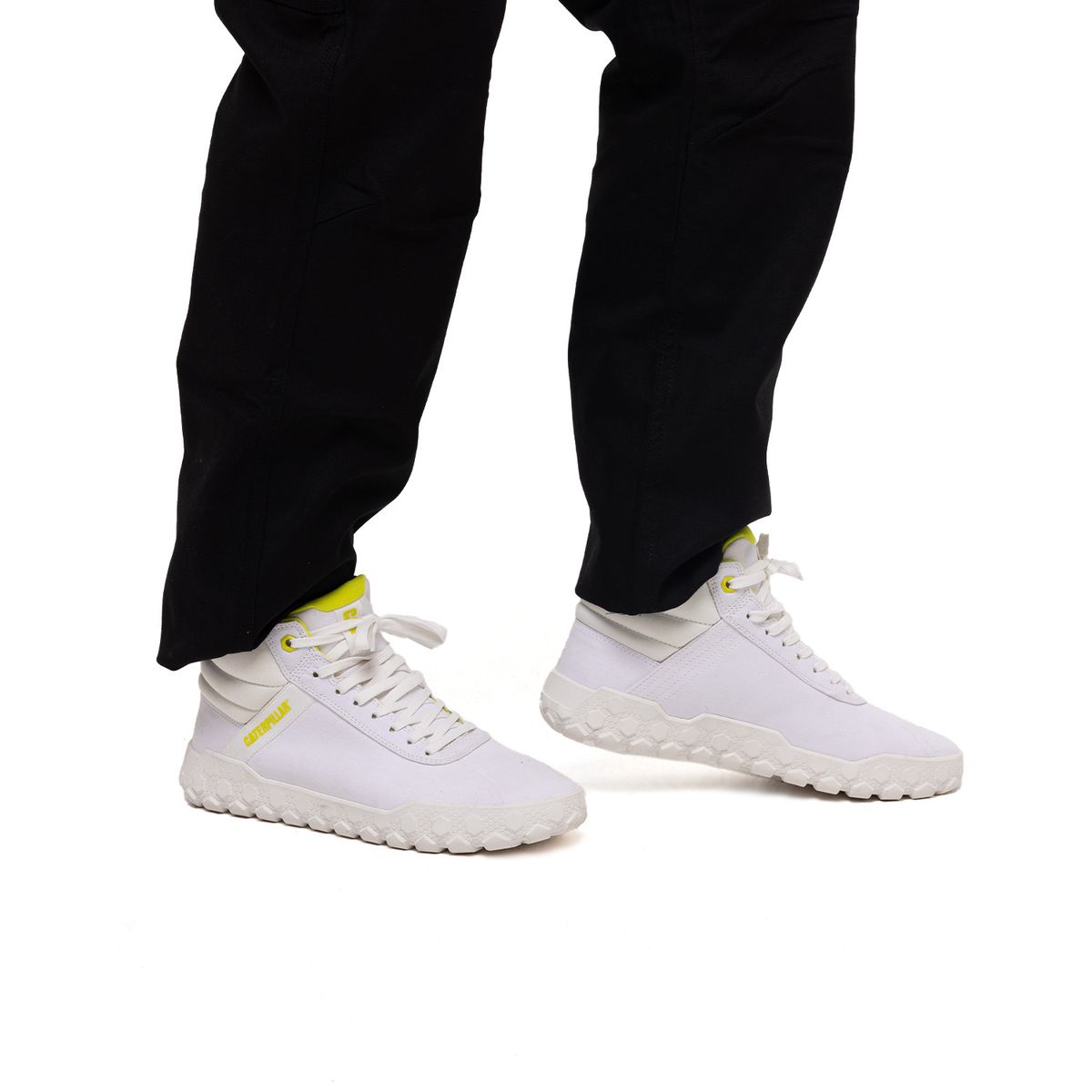 CAT - Zapatilla con caña Hex Mid Canvas Blanco Mujer CAT