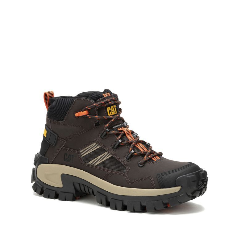 Bota cuero Invader Mid Vent Ct Café Hombre